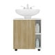 thumbnail image 3 of Mueble Para Lavamanos 1 Puerta 4 Espacios Blanco Y Café Claro, 3 of 8