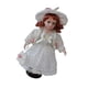 thumbnail image 4 of 30cm Figuras de mu?ecas de porcelana elegantes personas en vestido de princesa blanco, 4 of 5