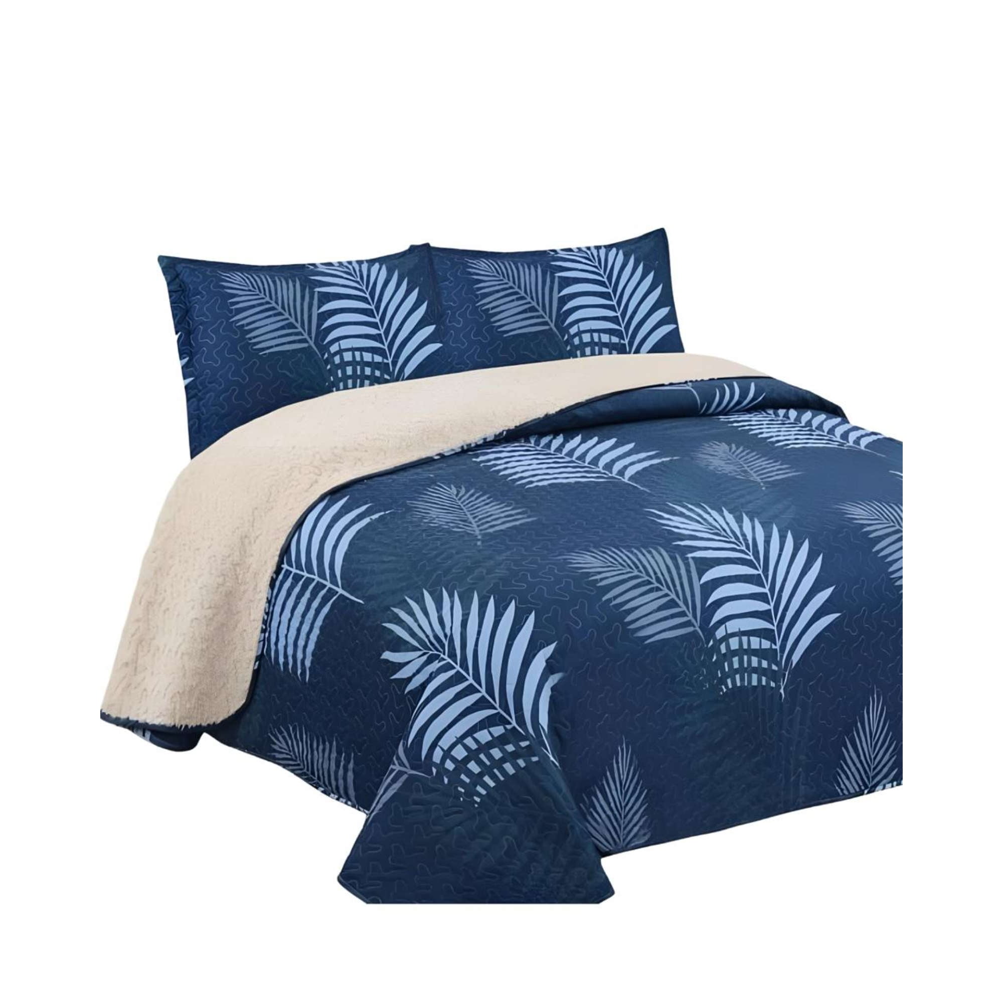 Genérico - Quilt Sherpa Cobertor King 250x270 3