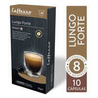 Capsulas Cafe Lungo Forte Intensity 8 Compatible Con Nespresso 10 Un Caffesso