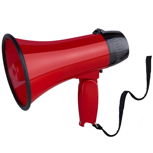 Megáfono portátil MyMeAlivos Bullhorn 20W con grabación de voz