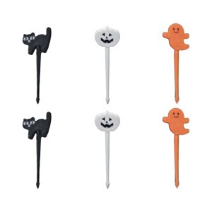 Bothyi - 6 Palillos De Dientes De Halloween, Palitos De Comida Para Bebidas, Accesorios Para Barbacoa Y Cócteles