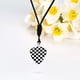 thumbnail image 5 of Collar colgante con púa de guitarra para hombre y mujer, joyería para parejas, regalo, talla única, acero de titanio, acero de titanio, 5 of 7