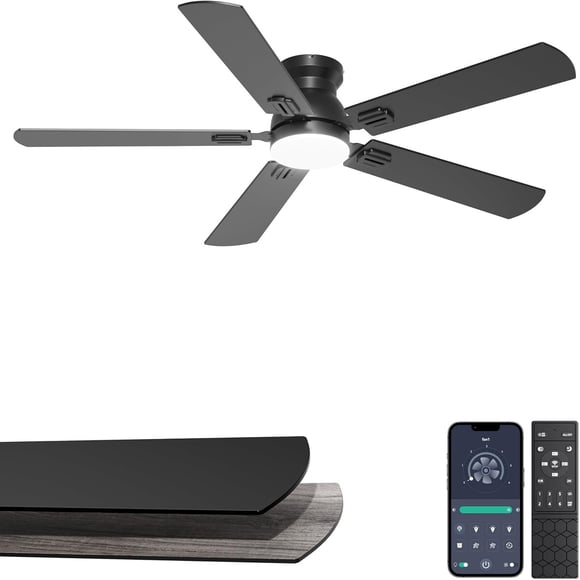 Ventilador de Techo Phylluz GLX047 52 pulg Bajo Perfil LED DC