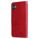 thumbnail image 2 of Funda tipo cartera para Samsung Galaxy A05 con bolsillo con cremallera y ranuras para tarjetas – Función de soporte Rojo, 2 of 6