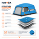 thumbnail image 3 of Carpa Camping Tienda Familiar 8 A 12 Personas Impermeable, 3 of 9