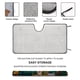 thumbnail image 2 of Buenos Tiempos Parasol para Parabrisas Delantero Protector Plegable, Visera Solar para Auto Bloquea Rayos UV Mantiene tu Vehículo Fresco140cm*76cm, 2 of 6