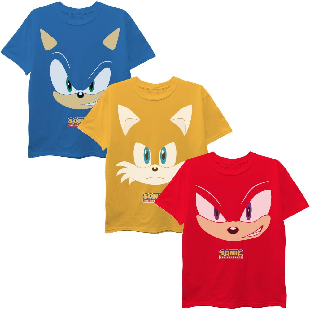 Sega - Paquete De Camisetas Sonic The Hedgehog Boys Paquete De 3 16 A 18 Años Ee Uu