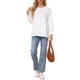 thumbnail image 2 of INSPIRE CHIC Sudadera de Maternidad Imperio de Manga Larga Blusa Línea A Otoño Invierno Tops de Embarazo Oversize L Blanco, 2 of 6