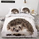thumbnail image 1 of Hedgehog Duvet Cover Lovely Animal Bedding Set for Kids Teens Adults Wildlife Quilt Cover Pillowcase Child Gifts Bed Sheets, 1 of 5
