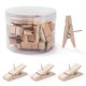 thumbnail image 1 of Pinzas de presión Rohuis 30 piezas 3,5 cm madera y metal, 1 of 7