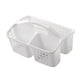 thumbnail image 3 of Ducha Portátil Caddy Cesta Suministros De Limpieza Cubo 3 Compartimentos Divididos Blanco, 3 of 5