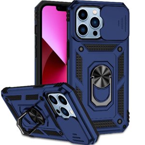 Estuche Gangxun Para Iphone 13 Pro, Soporte Giratorio 360°, Estilo Mecánico Y Magnético