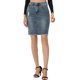 thumbnail image 1 of INSPIRE CHIC Faldas de mezclilla para mujer de cintura alta con dobladillo desgarrado y desgastado, faldas cortas de mezclilla azul gris XL, 1 of 6