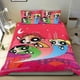 thumbnail image 1 of Las Chicas Superpoderosas Conjunto de sábanas temático, trío de piezas, cómodo y amigable con la piel, diseño único, regalo de decoración para el hogar para familiares, amigos y fans,140cm *210cm, 1 of 6