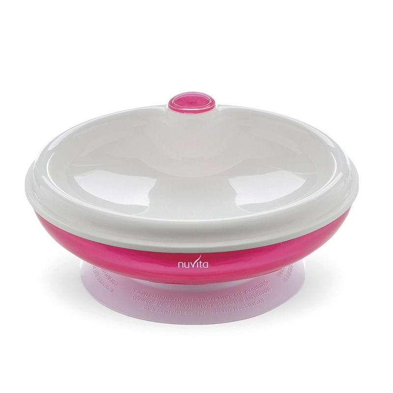 Nuvita - Utensilio Para Alimentación Plato Para Microondas Rosado