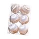 thumbnail image 4 of 6x Bolas De Navidad Adornos Colgantes De Navidad Decoraciones Colgantes Para árbol De Navidad Blanco 8cm, 4 of 5