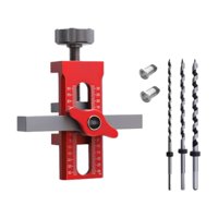 Magideal - Herramienta De Instalación De La Puerta Del Gabinete Puerta De Gabinete Gabinete Multifuncional Fácil Plantilla De Montaje Para La Carpintería Del Gab Rojo