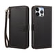 thumbnail image 1 of Funda Tipo Billetera para iphone14 Promax con Soporte y Bolsillo con Cierre Negro, 1 of 1