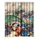 thumbnail image 1 of Cortina de ducha de Los Vengadores, juego de cortina de baño con ganchos, tamaño 60 x 72 pulgadas, 1 of 3