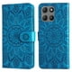 thumbnail image 1 of Funda tipo cartera FOXDOCK para Motorola Moto G15 Power , diseño girasol en relieve, cuero PU, cierre magnético, soporte y tarjetero, 1 of 5