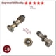thumbnail image 1 of Classic IQ Metal Brain Teaser Magic Baffling Puzzles Game Toys For Children Adults Funny Gifts, 1 of 5