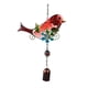 thumbnail image 1 of Decoración De Adorno Colgante De Pájaro De Carillón De Viento De Metal Para Jardín De Casa Rojo, 1 of 5