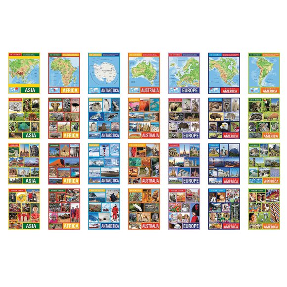 Carteles educativos Fun Express – 28 piezas