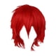 thumbnail image 4 of Peluca Corta de Cosplay, Anime Resistente Al Calor Unisex Moda Básica en Capas Spiky Peluca para Disfraz de Halloween Hombres Cosplayer Mascu , Rojo, 4 of 5