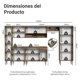 thumbnail image 3 of Kit Muebles de Cocina Madesa Emilly 325 cm 07 Marrón, 3 of 10