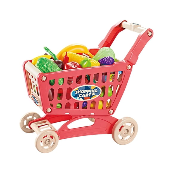 Trolley Play Set Juego De Rol Para Decoración De Escritorio Accesorio De Cocina Accesorio De Fotografía Rojo