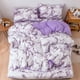 thumbnail image 5 of Juego de cama de 2 piezas con edredón y funda de almohada de mármol suave, individual, AU, 150 x 200 cm (morado), 5 of 8