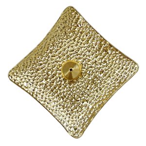 Magideal - Soporte De Incienso Moderno, Quemador De Incienso Cuadrado Para Cenizas, Para Spa, Meditación En El Hogar, Sala De Estar, Decoración Del Hogar , Oro