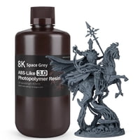 Impresora 3D Elegoo Mejorada, Similar A Abs, Resina 3.0, 1 Kg, Color Gris Espacial