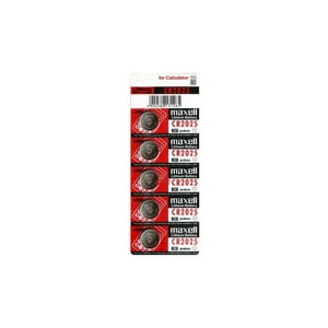 Maxell - 5 Pilas Cr2025 Tipo Botón - Ps