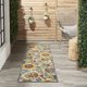 thumbnail image 1 of Alfombra de Área Nourison Aloha Interior/Exterior Marfil/Multicolor 60x180 cm, 1 of 7