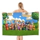 thumbnail image 1 of Cocomelon Toalla de playa de secado rápido con diseño temático, regalo para mujeres y niñas, ideal para cumpleaños, fans, amantes de la música, uso en la playa o al aire libre, 78 × 150 cm, 1 of 6