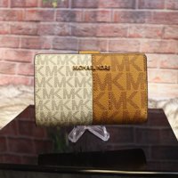 Cartera Michael Kors Jet Set Travel Medium Bifold (Deer Multi)