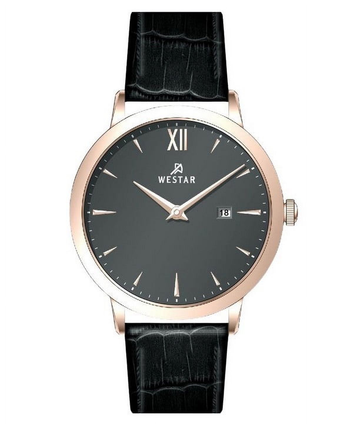 Westar - Reloj Profile Correa De Cuero Esfera Gris Cuarzo 50214Ppn606 Para Hombre