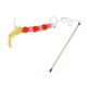 thumbnail image 4 of Cat Wand Toy Teaser Suministros Para Mascotas Gatito Palo Interactivo Jugando Amarillo, 4 of 5
