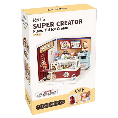 Miniatura DIY "Flavorful Ice Cream Shop" - Maqueta para Armar (Rolife)