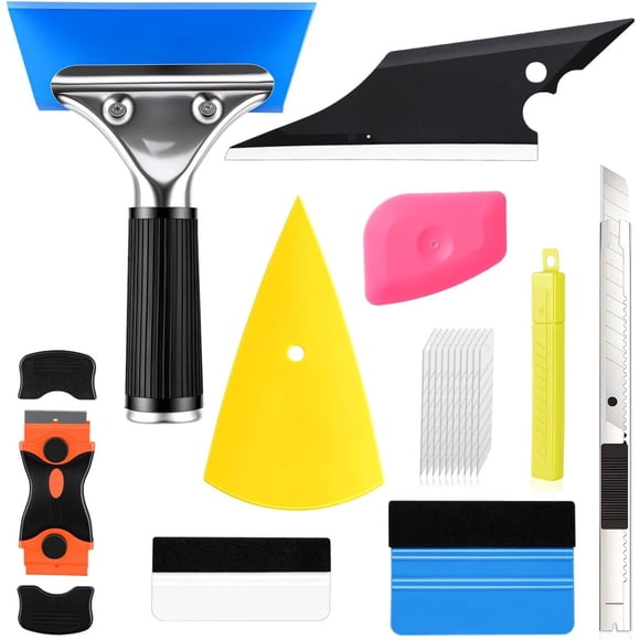 SINGARO Car Window Tint Kit, 9PCS Vehicle Glass Protective Film