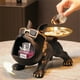 thumbnail image 2 of Decoración de Perro Bull Dog Frances con Bandeja, 2 of 3