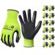 thumbnail image 1 of Guantes de trabajo MANUSAGE XXL amarillos recubiertos de nitrilo, 12 pares, 1 of 6
