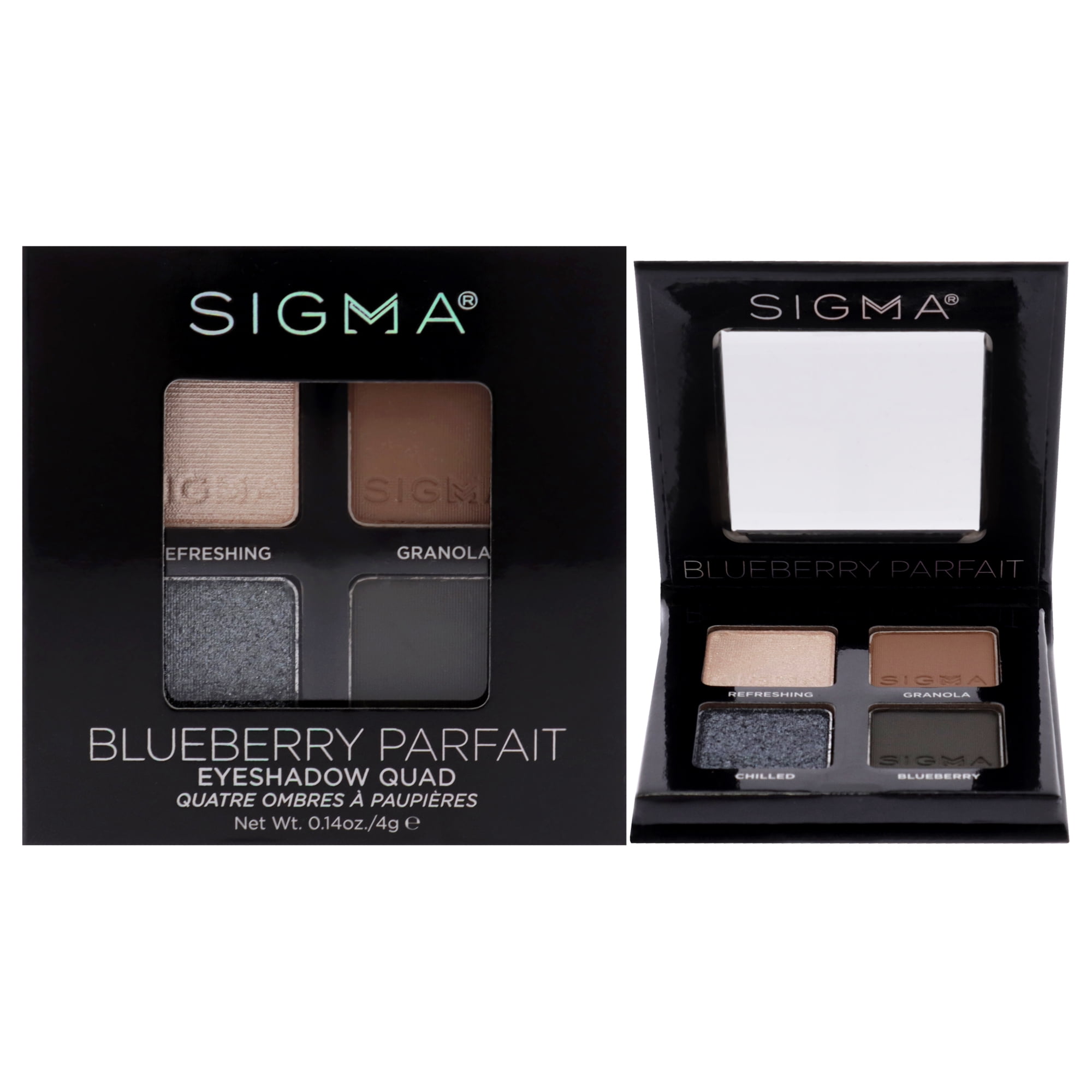 Sigma - Cuarteto De Sombras De Ojos - Parfait De Arándanos De Para Mujeres - 0,14 Oz De Sombra De Ojos