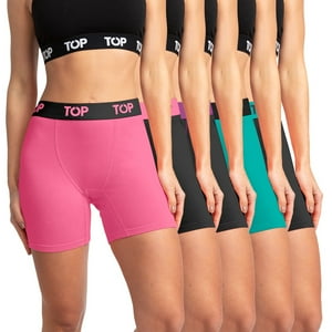 Top - Bóxer Mujer Medio Algodón Pack 5 C2