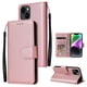 thumbnail image 1 of Funda Cartera para iPhone 14 con Tarjetero, Soporte y Cordón - Protección Oro rosa, 1 of 5