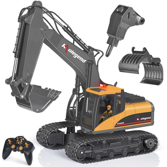 Excavadora de Juguete Kolegend 3 en 1 Escala 1/14