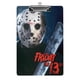 thumbnail image 1 of Jason Voorhees Viernes 13 Portapapeles de acrílico A4, tamaño carta estándar, carpeta con clip 31.8x 21.5CM para estudiantes, profesores y oficina, 1 of 6