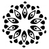 Rienda Libre Graphics - Decomural Circular Petal Flower Ws-18369